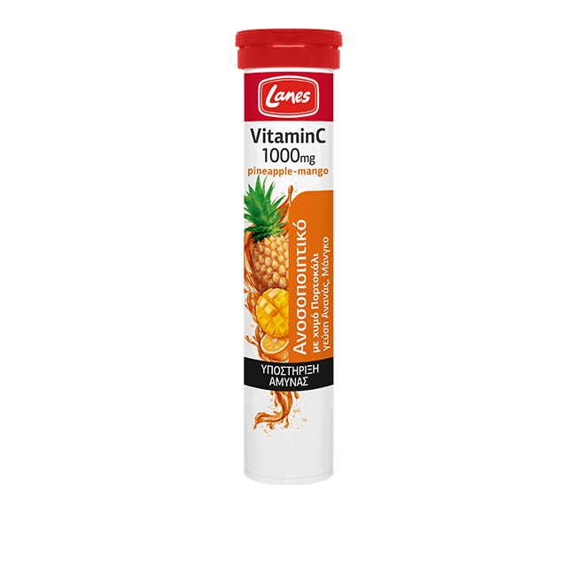 Lanes Vitamin C 1000mg με χυμό Πορτοκάλι
